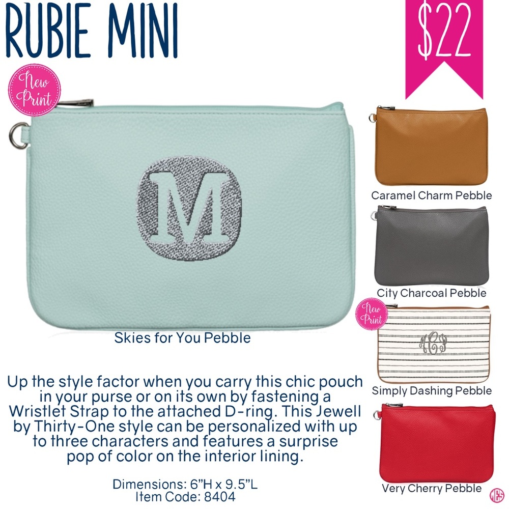 Thirty-One: Rubie Mini (Stone Distressed Pebble)